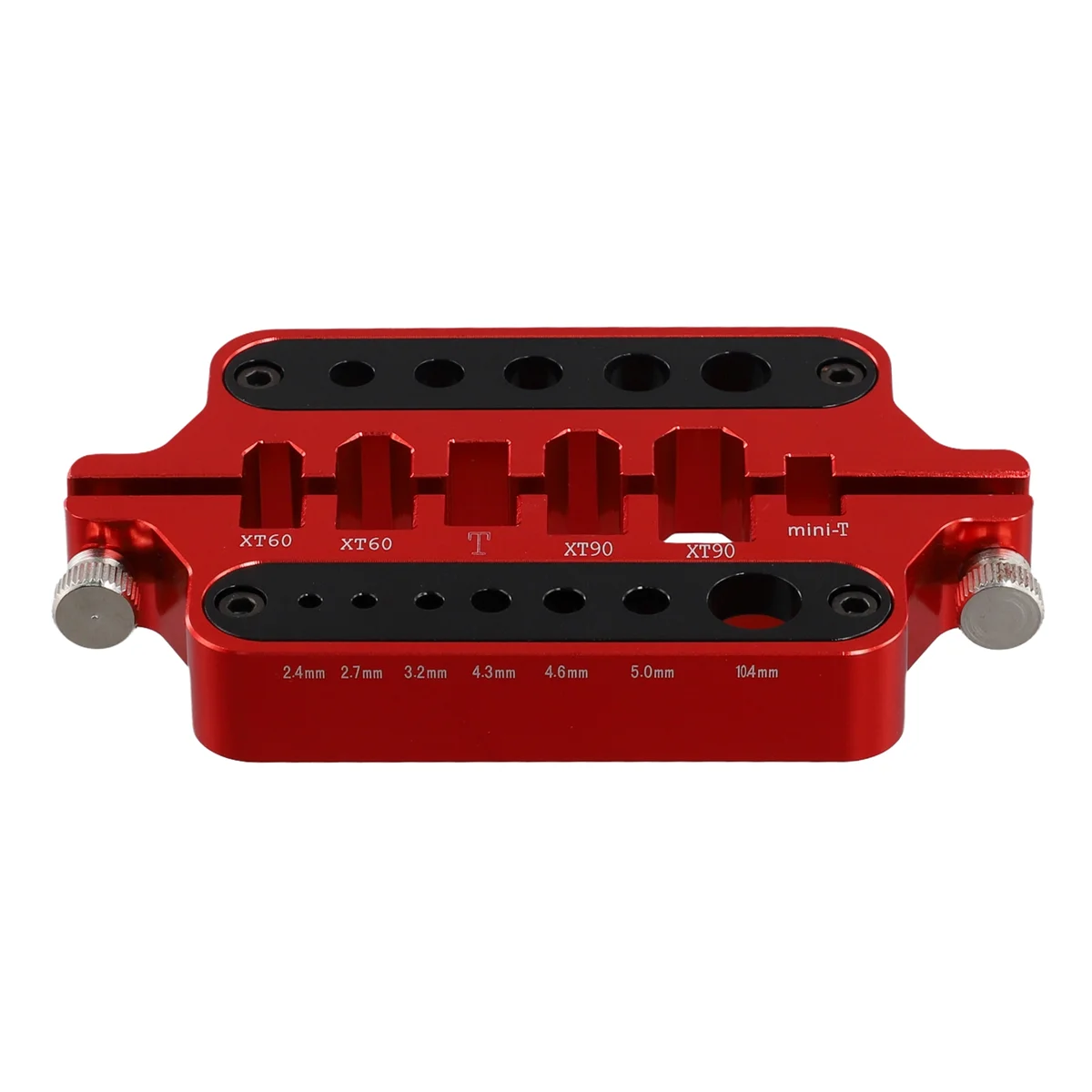 

ATP6 Thermal-Protective Aluminum Welding Soldering Insulate Station Jig 3.5mm for XT60 XT90 Deans Banana Plug Connector Red