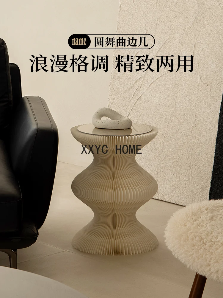 Coffee Table Movable Light Luxury Corner Table Living Room Bedroom Bedside Supporter