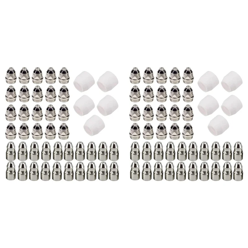 

WCS-90Pcs P80 Plasma Electrode Tip Nozzle Plasma Cutting Electrode Nozzle Plasma Consumable Fit P-80 Plasma Torch