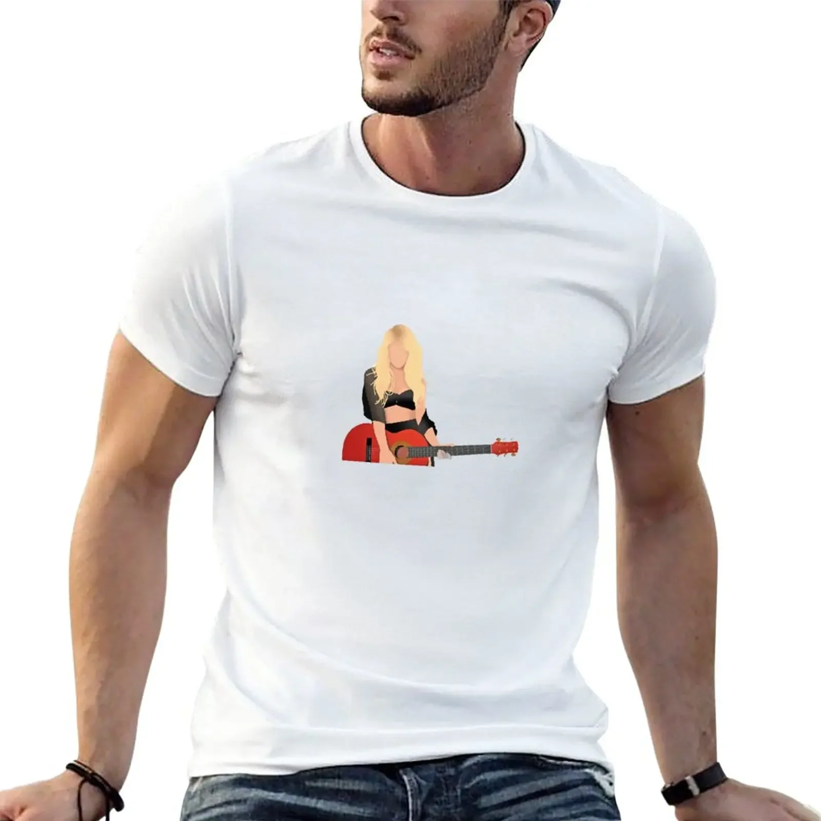 New Shakira Self Titled Album Inspired Sticker T-Shirt boys animal print shirt tees mens graphic t-shirts