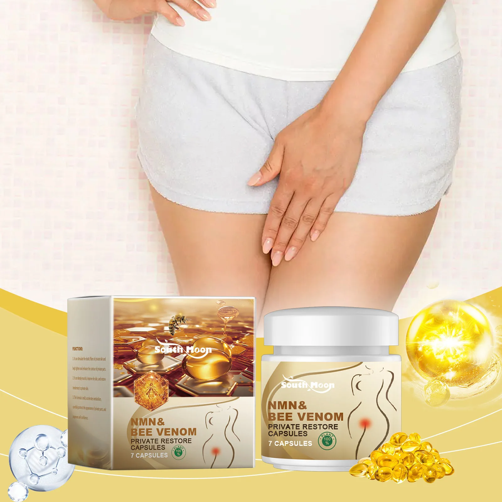 Vaginal Tightening Capsules Detox Vagina Narrow Shrinking Prevent Infection Balance PH Cleansing Feminine Hygiene Private Care