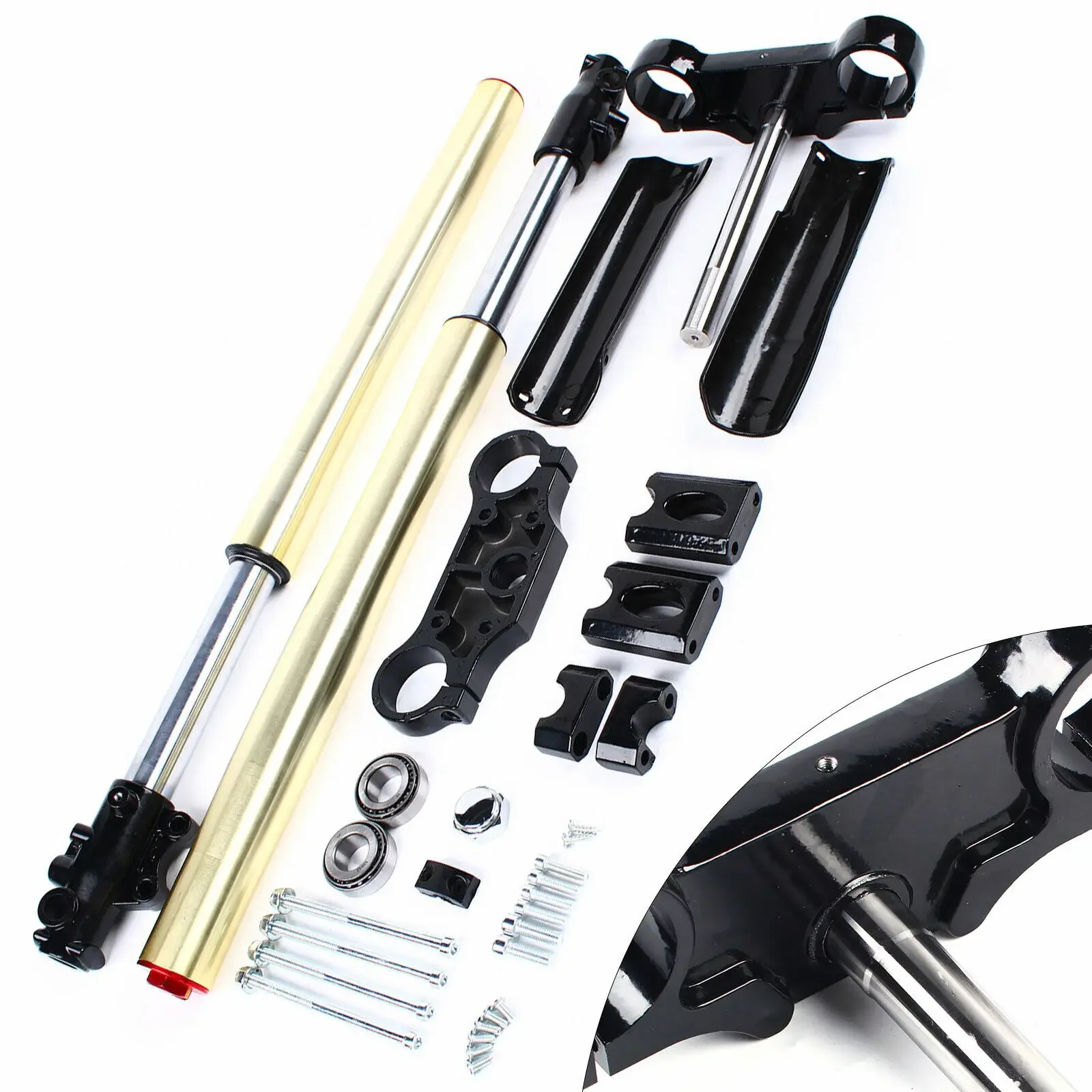 

29 "передняя вилка, амортизатор подвески 45/48 мм, тройные зажимы для деревьев для мотоцикла 110cc 125cc Dirt Pit Bike