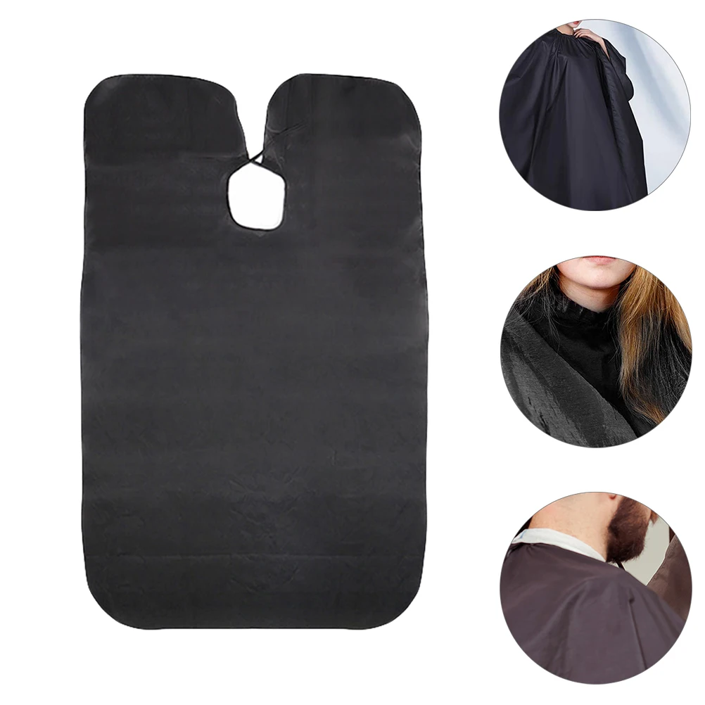 

Professional Salon Haircut Cape Barber Cape Reusable Machine Washable Polyester Black Shampoo Work Smock Hair Salon Easy