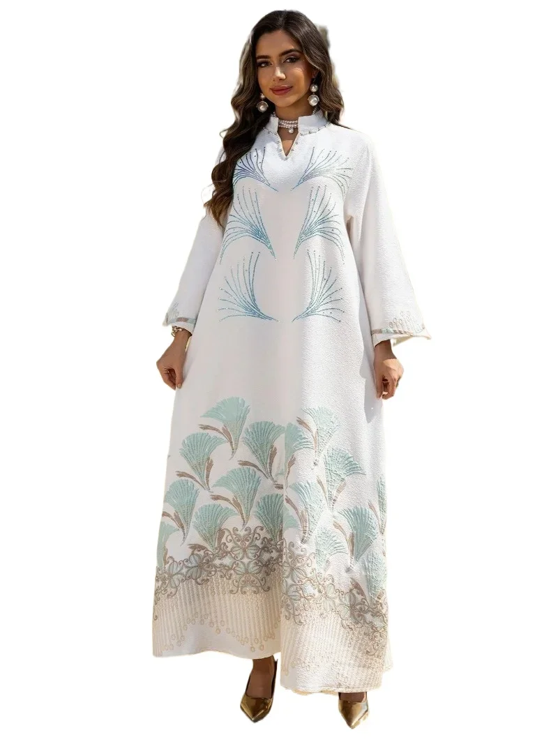 

Eid women dress Muslim Abaya dubai Vestidos Largos Party caftan Jalabiya Ramadan Long Dresses Abayas Kaftan Arab Long Robe 2025