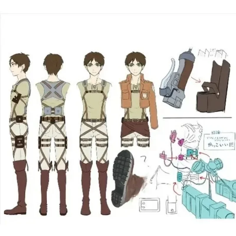 進撃の巨人-コスプレ-ミカサ・アッカーマン-エレン・イェーガー-リヴァイ・アッカーマン-聖騎士団ベルト