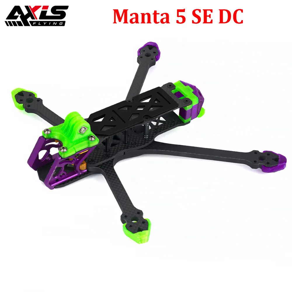 

Рама постоянного тока Axisflying Manta 5 SE, колесная база 226 мм для 5-дюймового FPV Freestyle RC Drone FPV DIY Запчасти