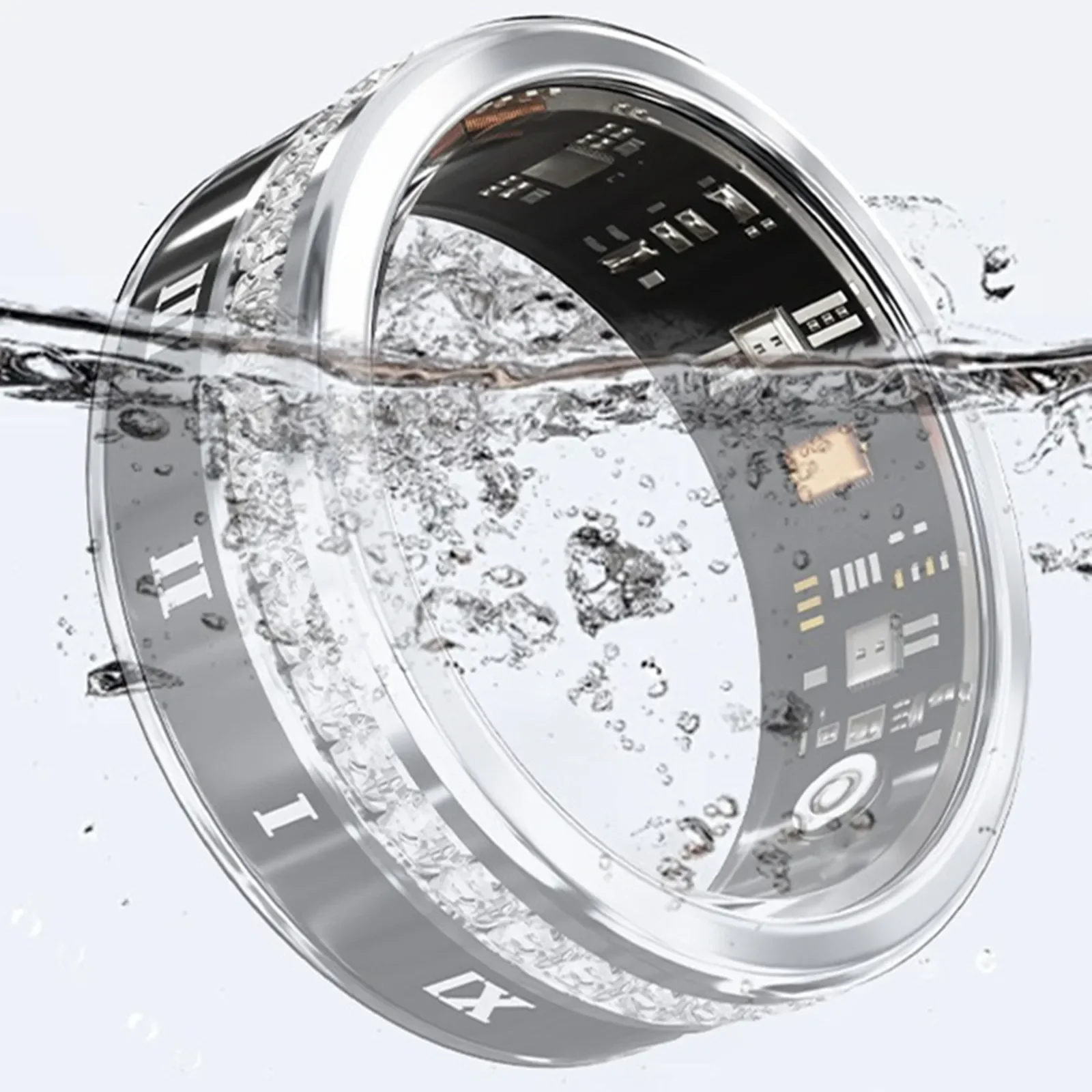 Waterproof Smart Ring Sport Tracker Health Monitoring Bluetooth Bracelet Calorie Sleep Fitness Intelligent Finger Fashion Jewelr