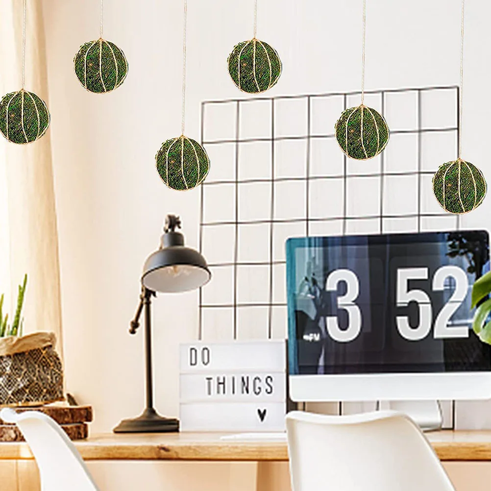 

14Pcs Simulated Moss Ball Decorative for Home Garden Wedding Party Vase Bowl Filler Planter Accessory Modern Nordic Style DIY