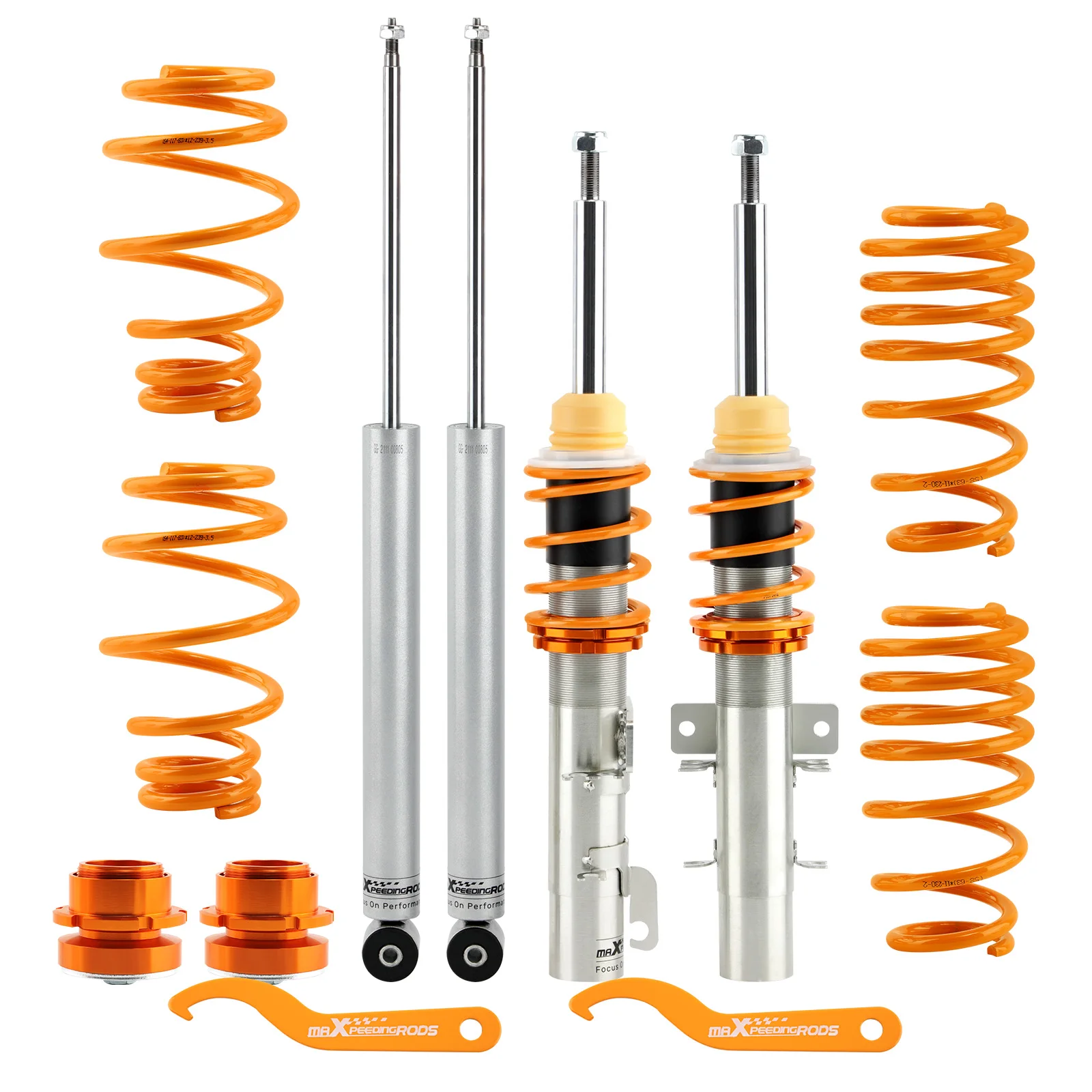 Coilovers Coil Spring Suspension Kit for VW Polo Mk4 9N 9N2 9N3 Petrol Shocks