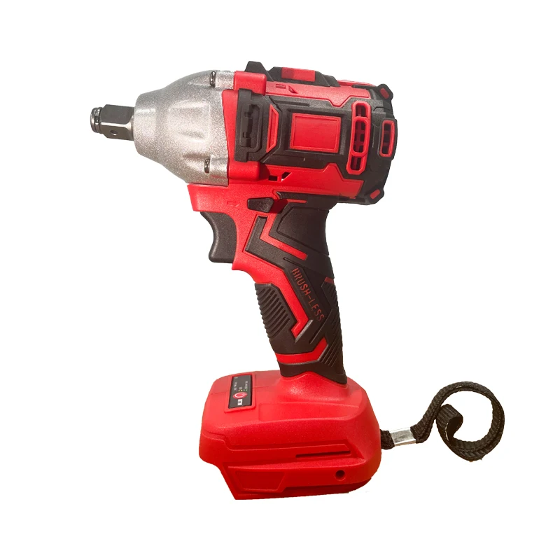 

18V 2 In 1 Brushless Cordless Electric Impact Wrench 1/2Inch Power Tools 15000Amh Li Battery LED light Adapt To Makita Battery