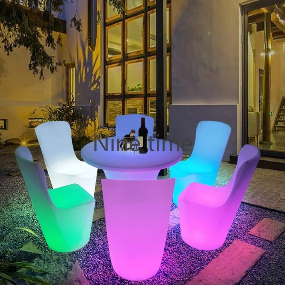 Led Tables For Bar Dining Kitchen Furniture Patio Outdoor Standing Table Room Decor Accessories Cool Buffet Bright Cocktail Cafe