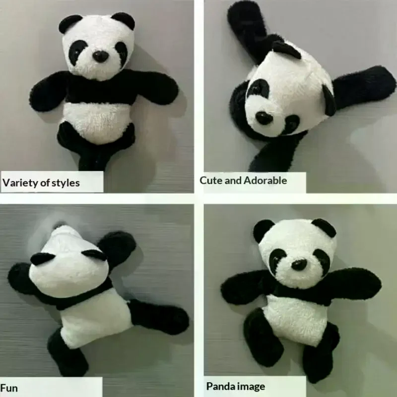 

1 шт., милый плюшевый магнит с изображением панды, наклейка на холодильник, праздничные подарки для туризма, чемодана, сувенирные бирки
