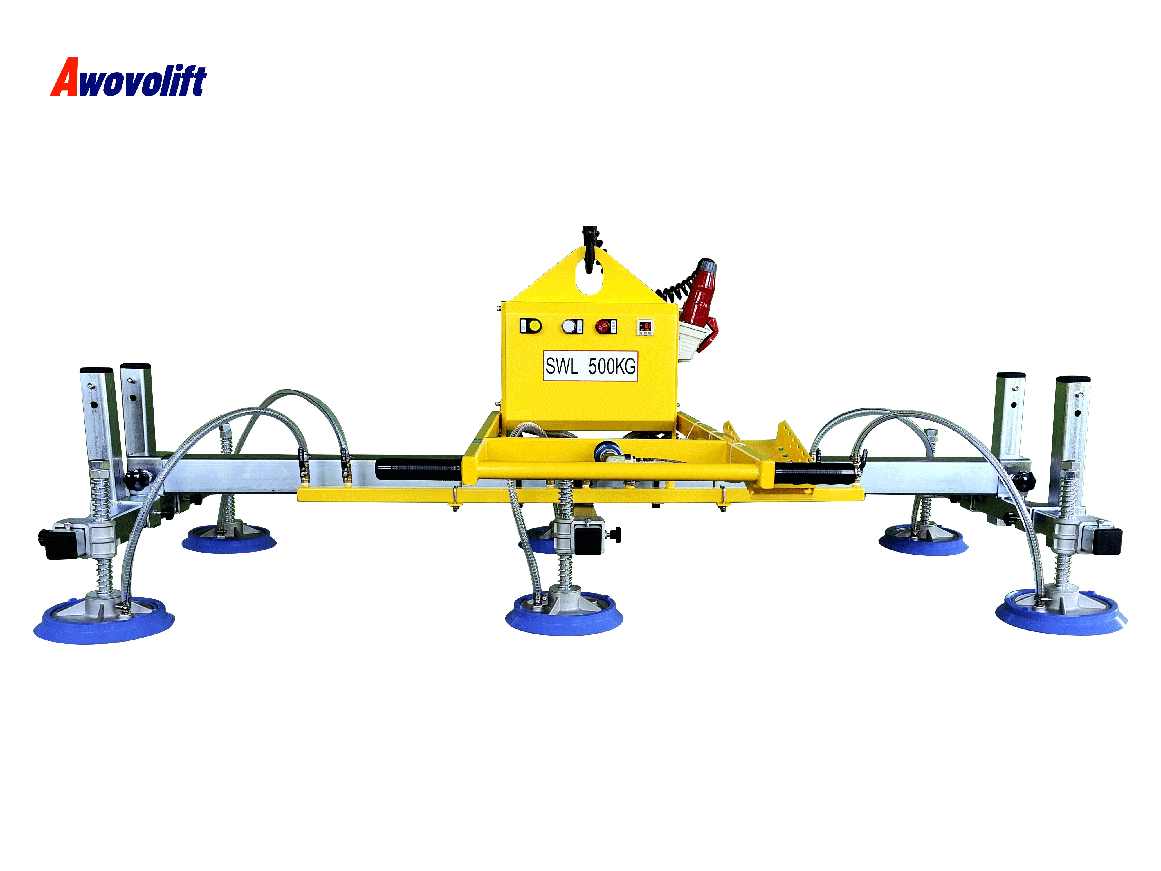 Awovolift pengangkat vakum logam lembaran dengan fungsi teleskopik dapat digunakan untuk pelat kecil dan besar mudah dioperasikan