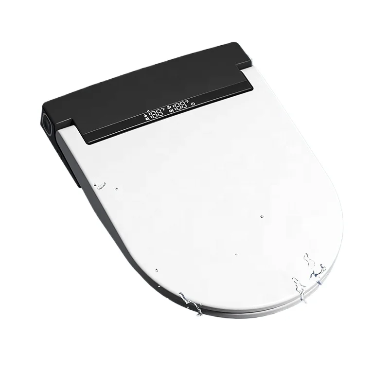 Toilet seat with heating and cleaning Smart ultra-thin electric bidet cover, extended smart toilet seat