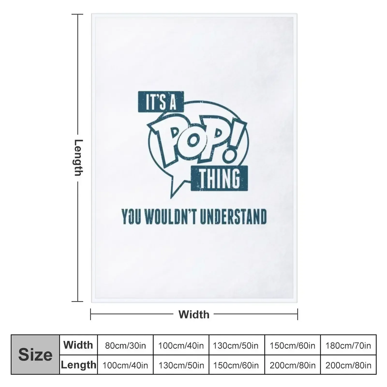 It's a Pop! Thing Throw Blanket couch cozy soft plush fuzzy picnic outdoor blanket