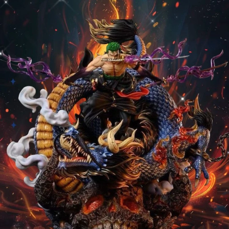 شخصية أنيمي قطعة واحدة رورونوا زورو VS كايدو معركة GK شخصيات الحركة تمثال نموذج ألعاب أطفال دمية هدايا سطح المكتب الحلي