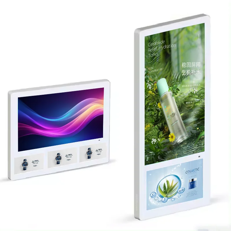 

Factory price 19 inch screen wall mounted LCD advertising screen monitor elevator light emitting diode black and white