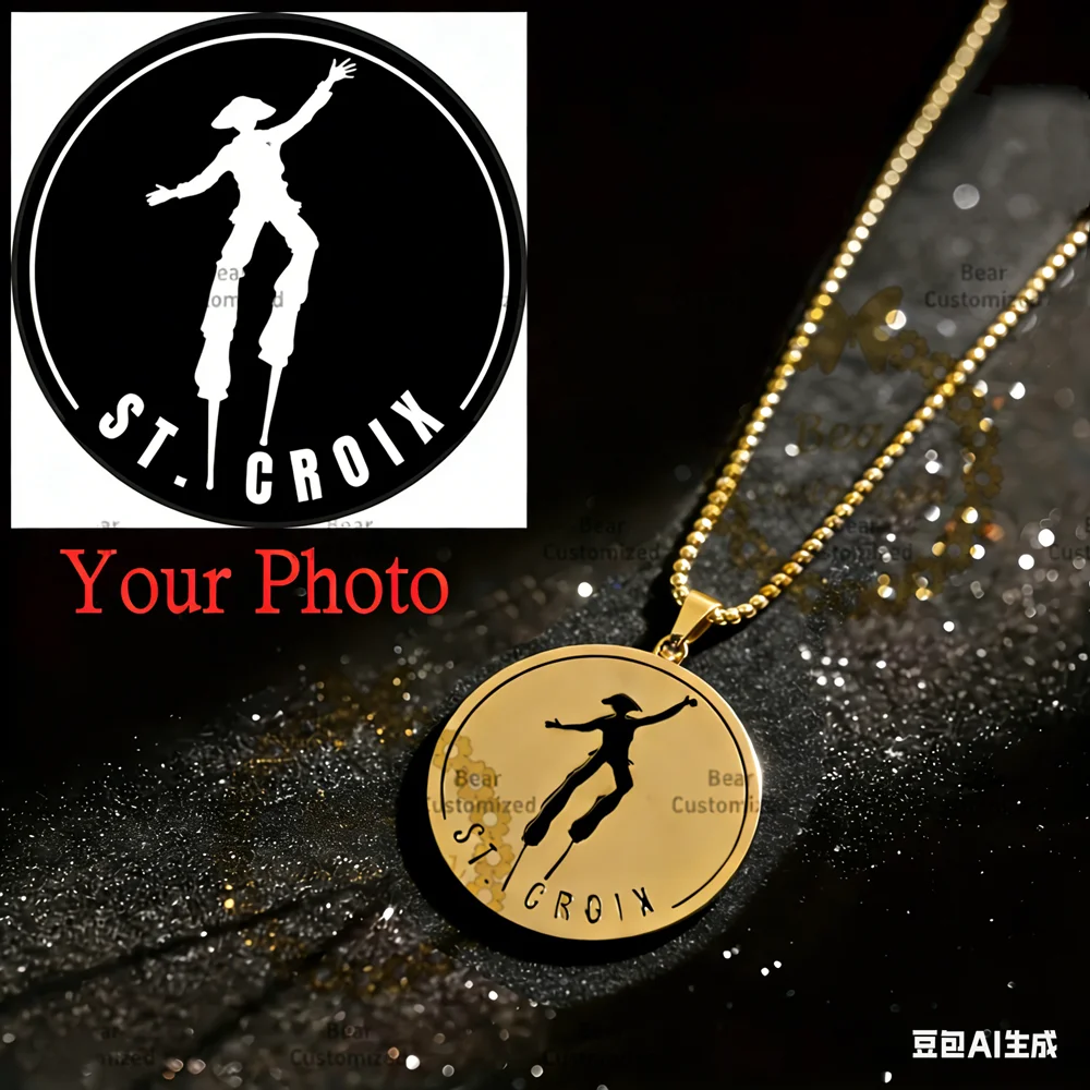 Personalized Custom Brand Logo Necklaces Pendants Chain Stainles Steel Engraved Picture Handwritten Letter Name Jewelry Gifts