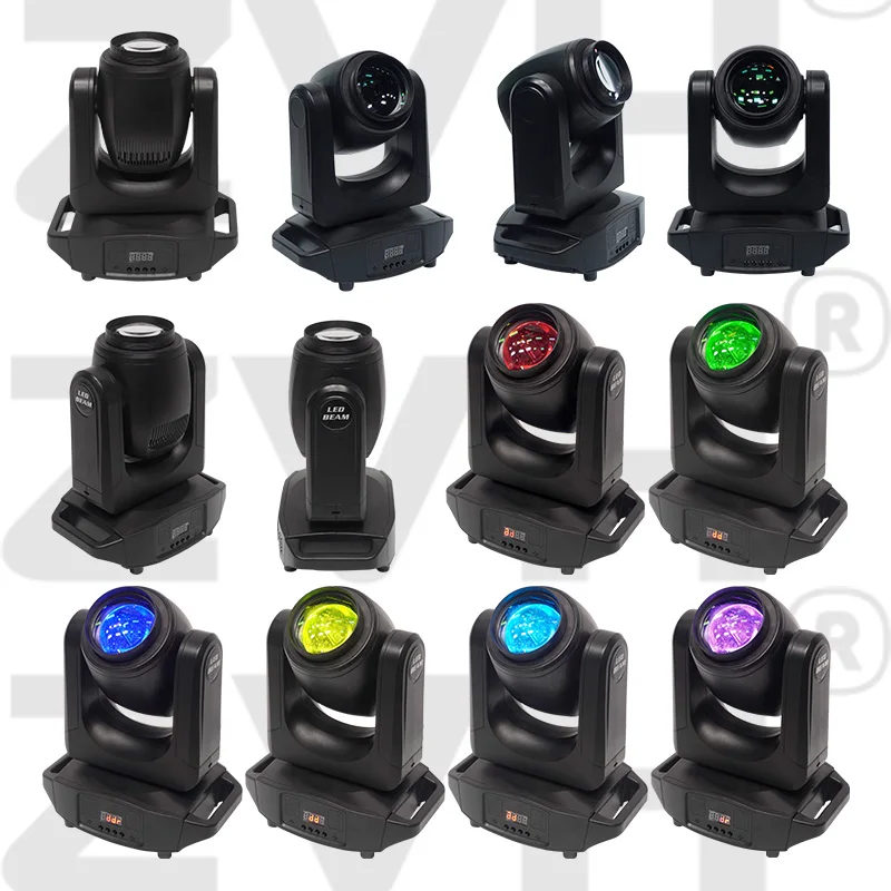 

60W Stage Mini Moving Head Wash Lights Beam Pattern Lights LED RGBW Mobile Head Performance Club DJ Disco Bar