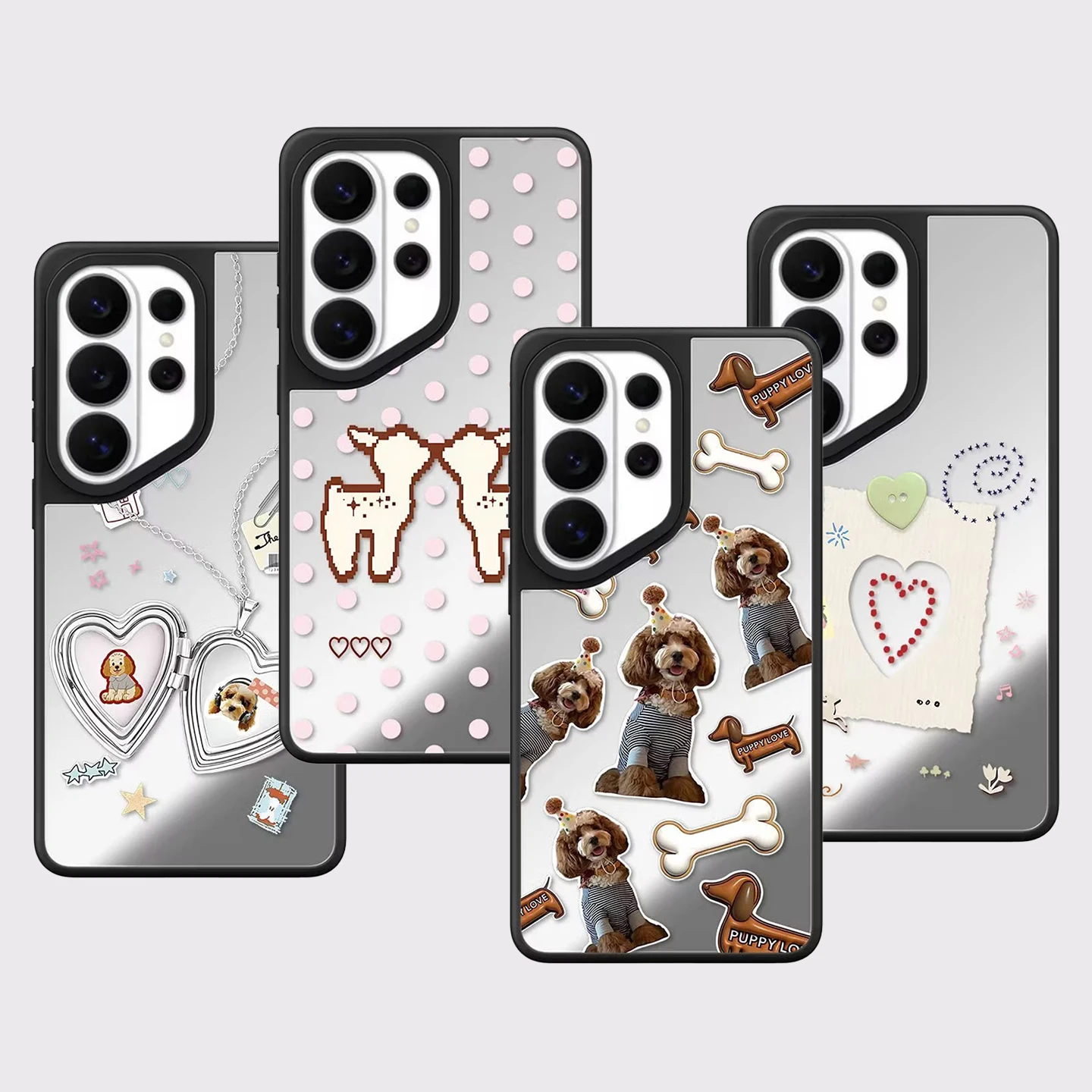 607038 Mirror Surface Magnetic Phone Cover for Samsung Galaxy S23 S24 S25 S26 Ultra S26+ Plus Case