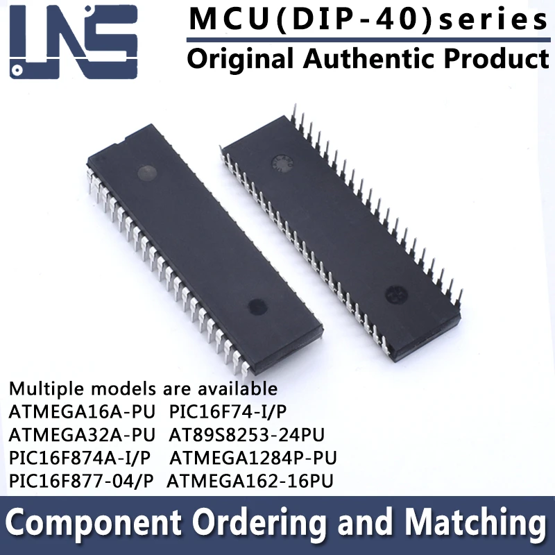 1pcs ATMEGA16A-PU ATMEGA32A-PU AT89S8253-24PU ATMEGA1284P-PU ATMEGA162-16PU PIC16F874A-I/P PIC16F877-04/P DIP-40 15.24mm MCU