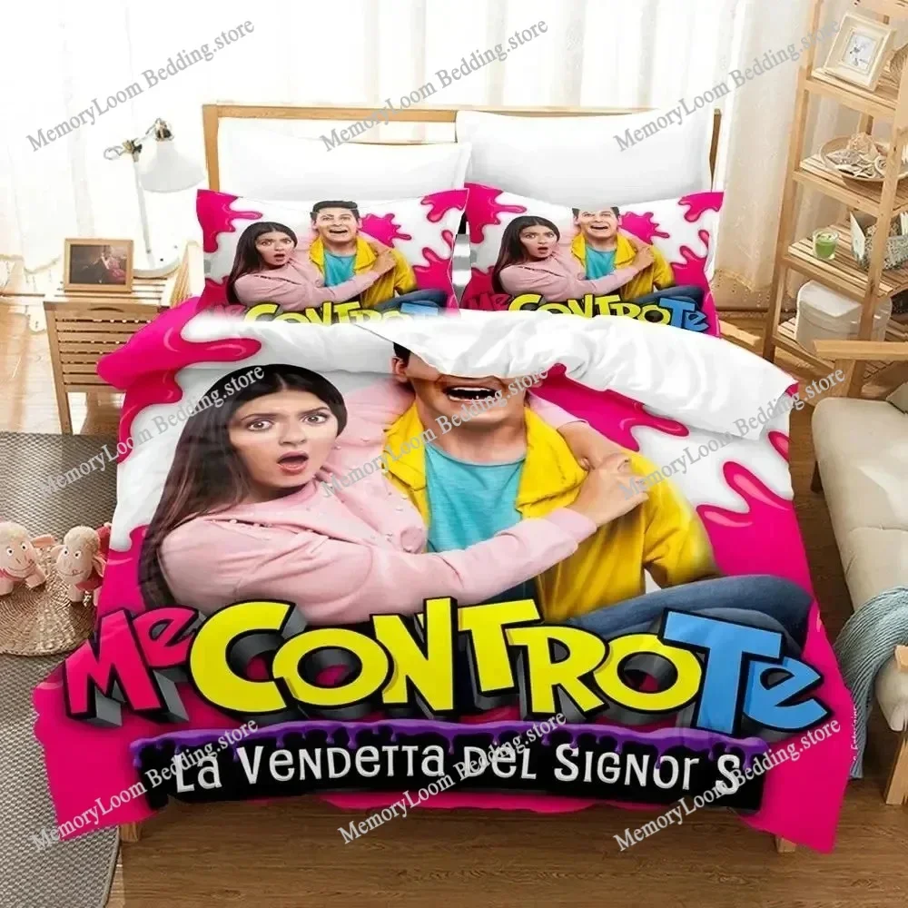 3D Print Me Contro Te Bedding Set Duvet Cover Bed Set Quilt Cover Pillowcase Comforter king Queen Size Boys Adult Bedding Set