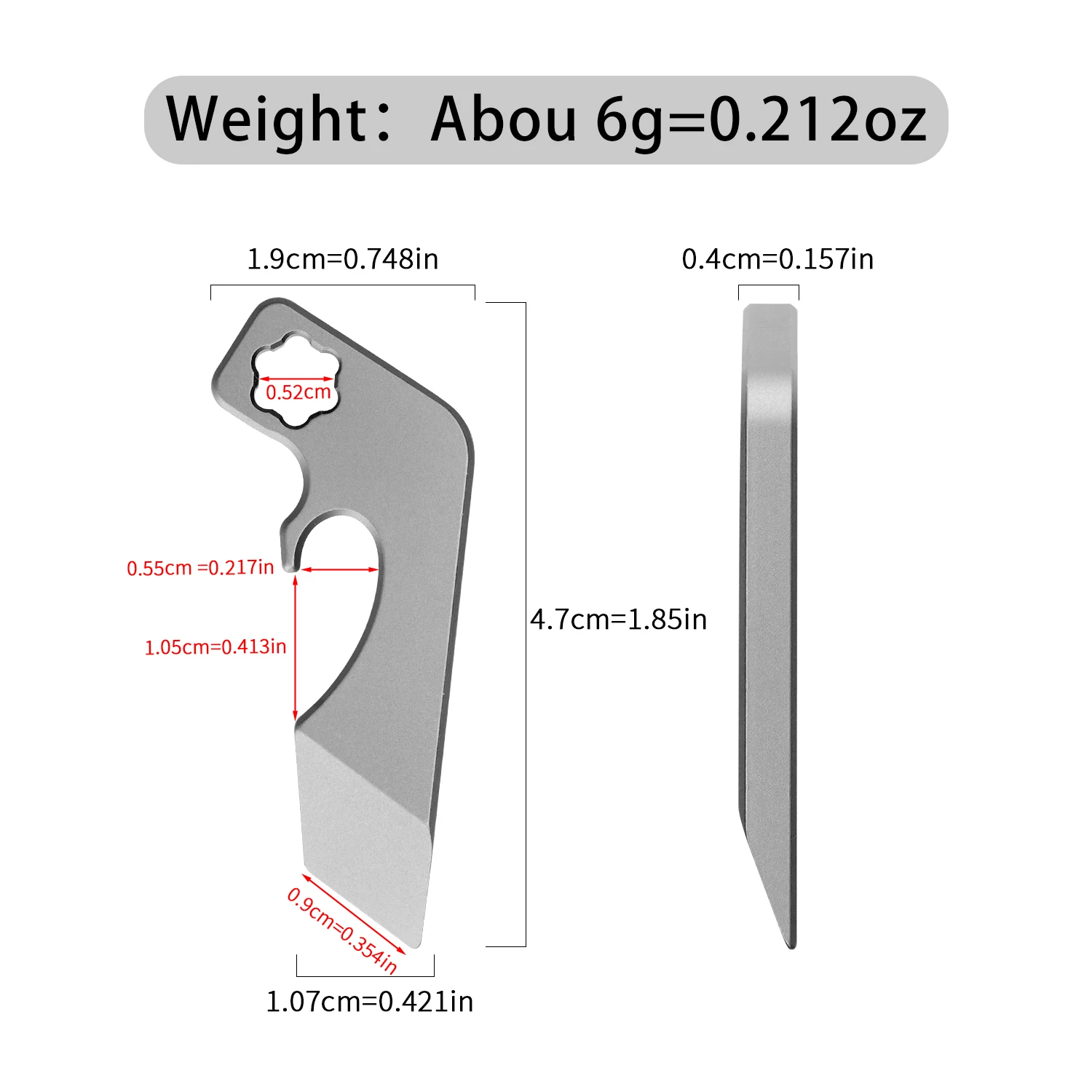 Titanium Alloy EDC Multitool Portable Hand Tool Set Pry Bar Bottle Opener Metric Wrench Pocket Keychain Multi-function EDCTool