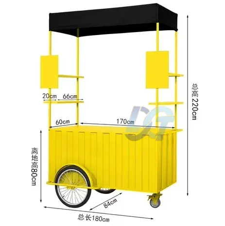 

New Mobile Fruit Food Warmer Cooler Carts 3 Doors With Custom Fitout for Sale