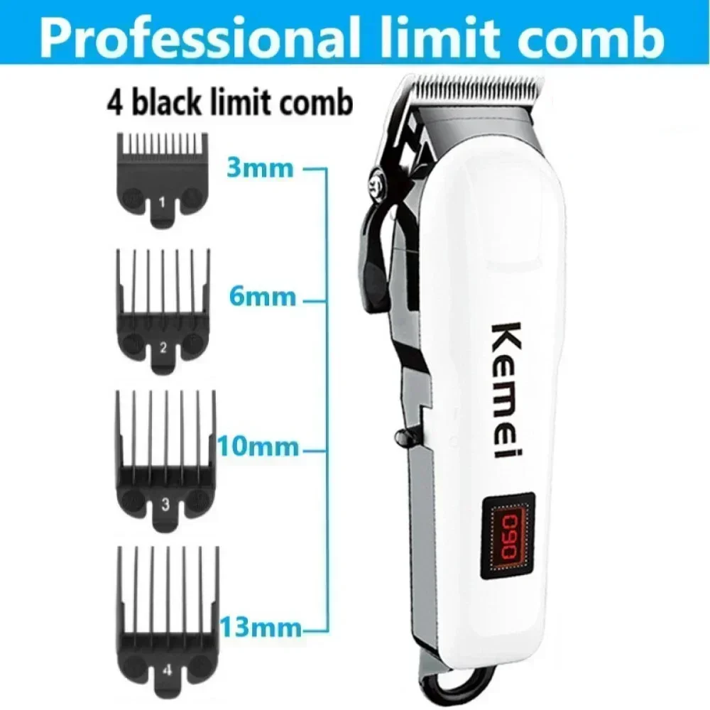 Kemei Hair Clipper KM-809A Hair Cut Maching Wireless Trimmer Men Professional Clipper Machine Rechargeable Hair Cut Barberkemei image 6
