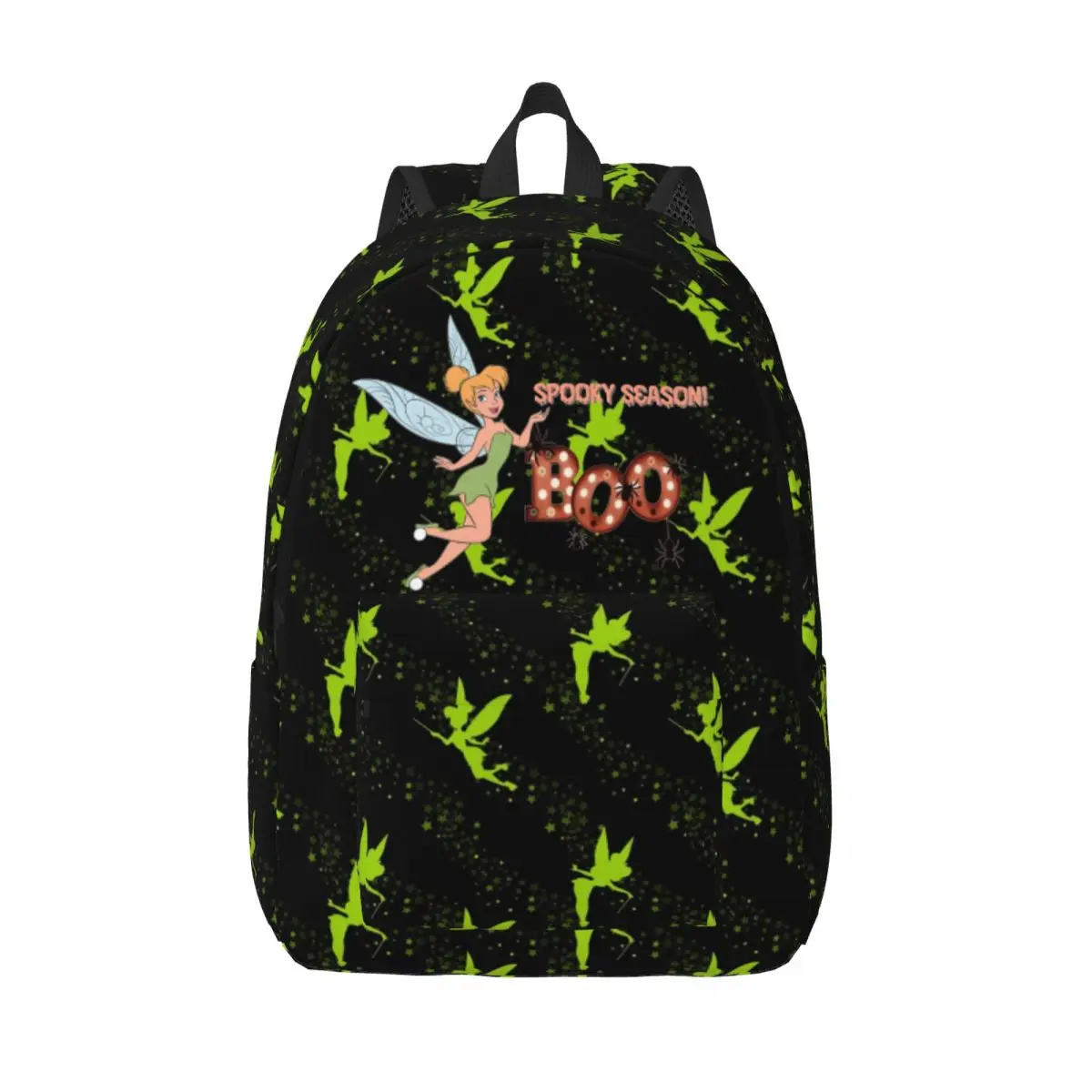

Peter Pan Tinkerbell Halloween Backpack for Men Women Fashion Student Work Daypack Laptop Computer Shoulder Bag Outdoor