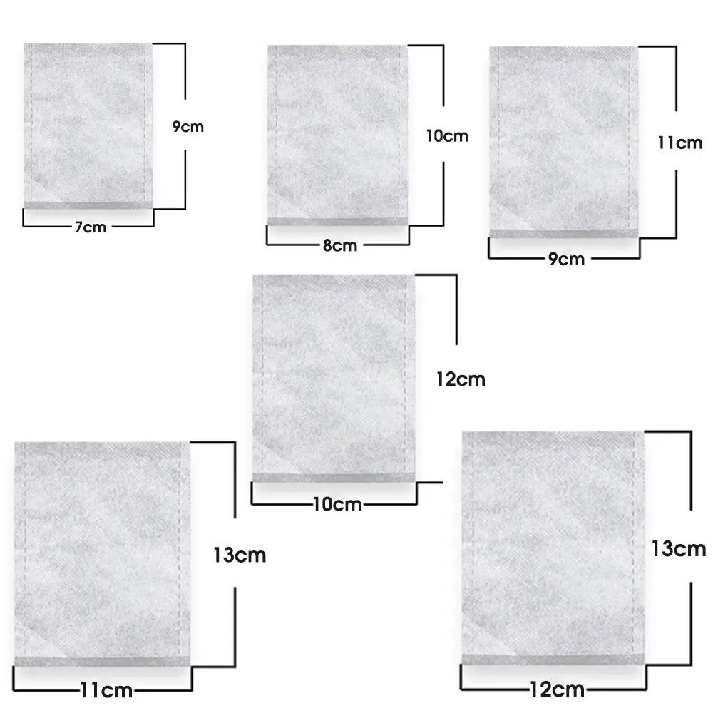 100PCS Biodegradable Nonwoven Fabric Nursery Grow Bags Plant Seedlings Seeds Germination Container Garden Ventilate Pockets