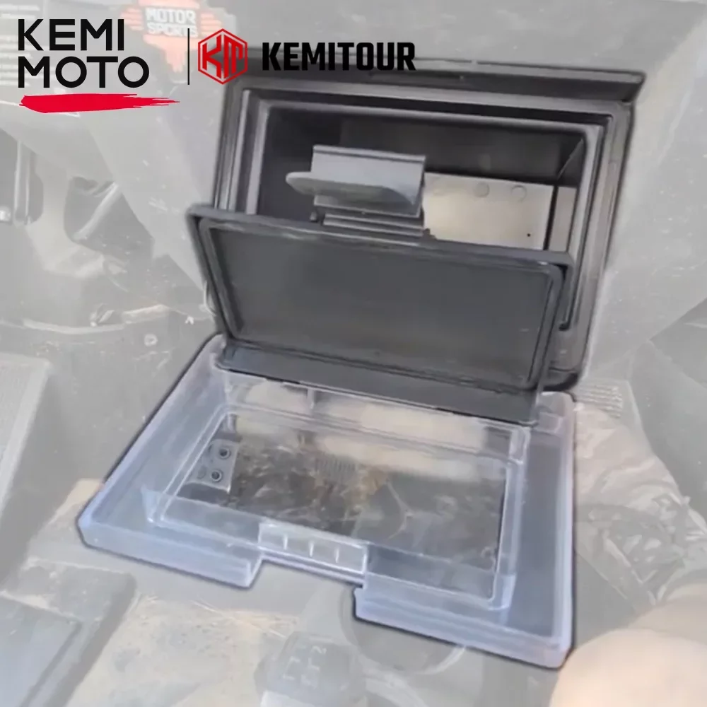 

KEMIMOTO UTV ABS Center Dash Storage Box w/ Compartment Compatible with Polaris RZR XP XP4 1000, S 900 1000 2014-2021
