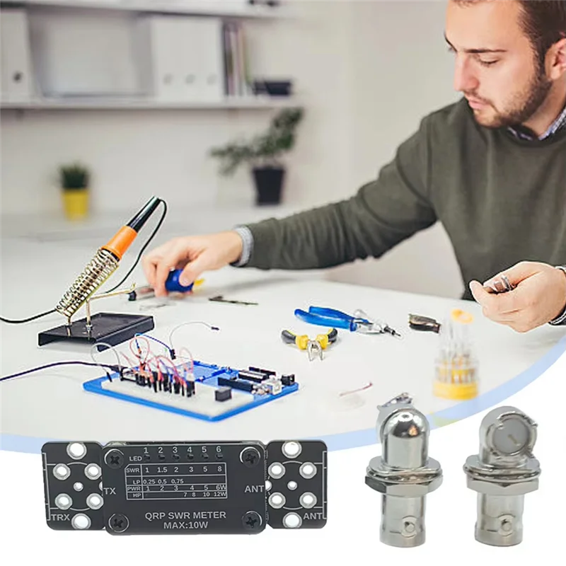 

B84B-Цифровой коротковолновый измеритель мощности 12 Вт, мини-сВЧ-метр, инструменты 3-30 МГц для коротковолновых измерений