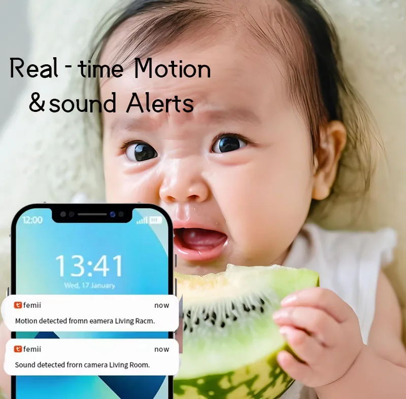 Geeyan จอภาพเด็กวิดีโอไร้สายใช้แบตเตอรี่, การตรวจจับการร้องไห้, การตรวจจับกิจกรรมของทารก, การเตือนหลังเปล