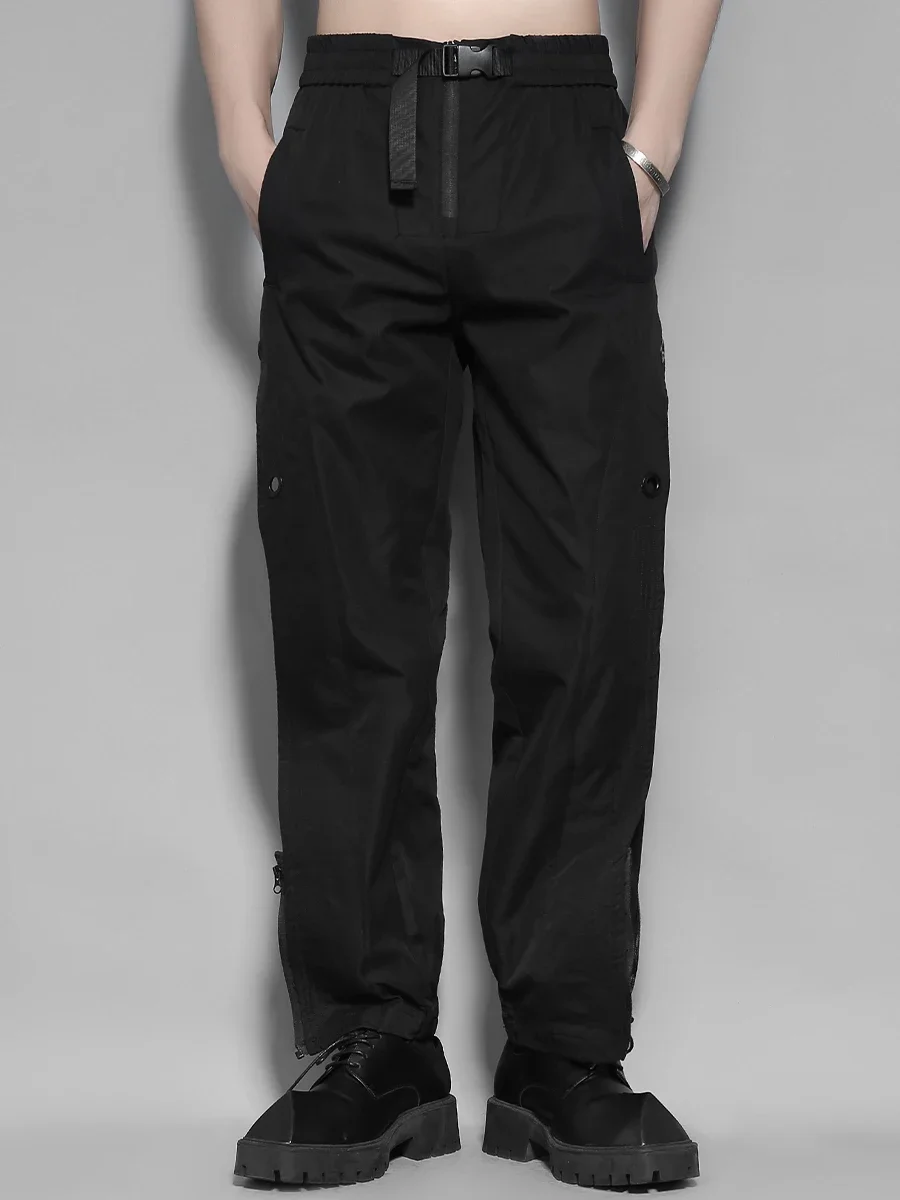 Dark Department Personalized Zipper Splicing Design Sense Cargo Casual Pants For Men