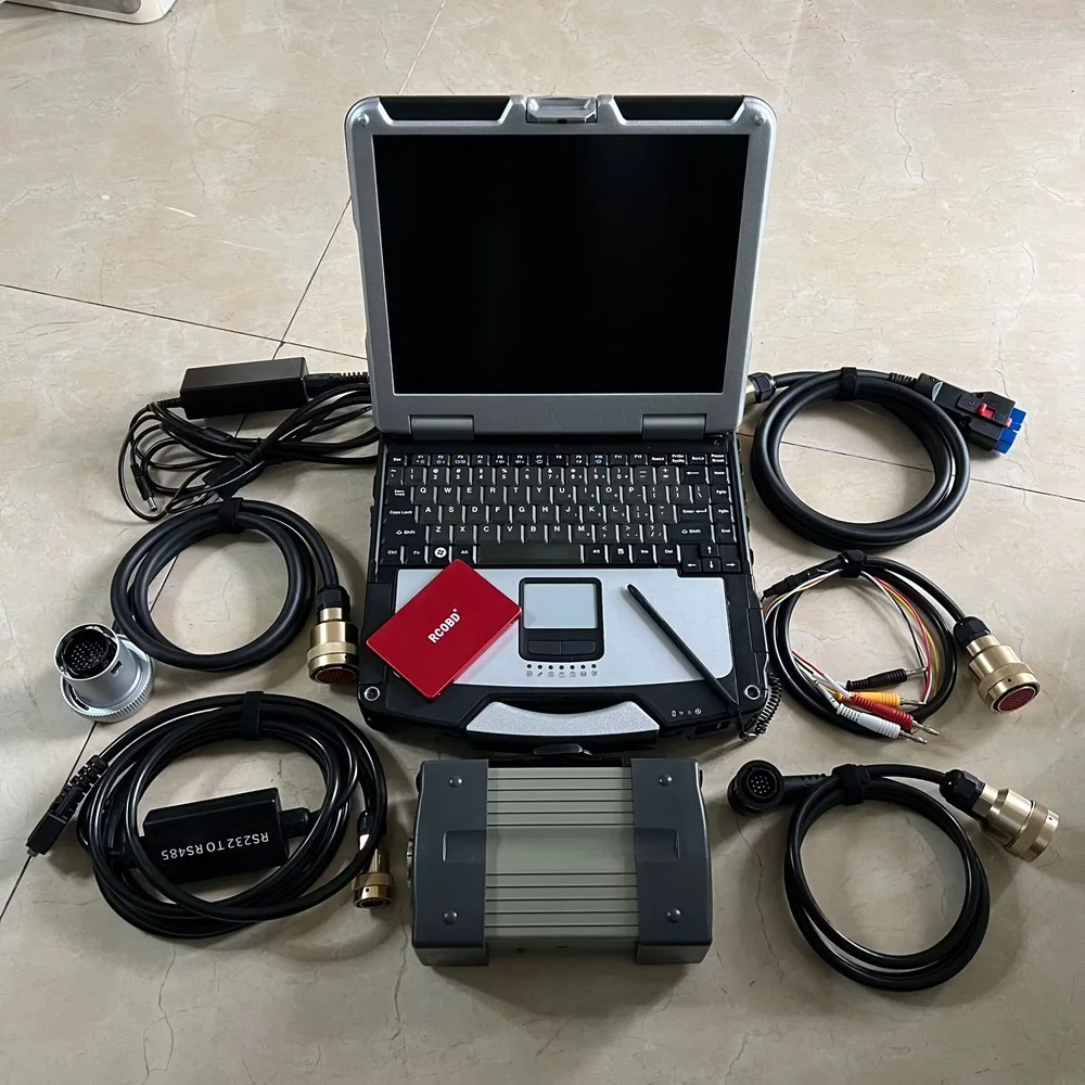 Diagnostic Multiplexer Tester MB Star C3 full set with all cables Software SSD V2014.12 with CF31 i5 4g laptop full set