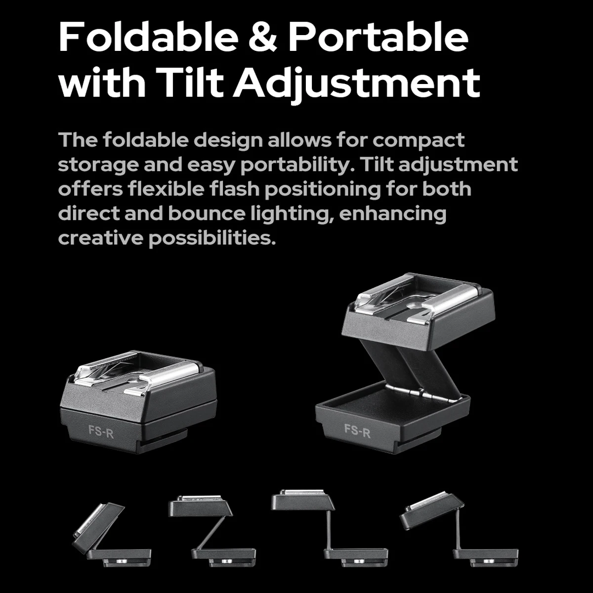 Godox TR TTL Podwyższenie Hot Shoe C/S/N/F/O & Godox FS-R Składane Podwyższenie Hot Shoe z Pojedynczym Stykiem do Godox iT20 iT22 iM20 iM22 iM30 — zdjęcie 5