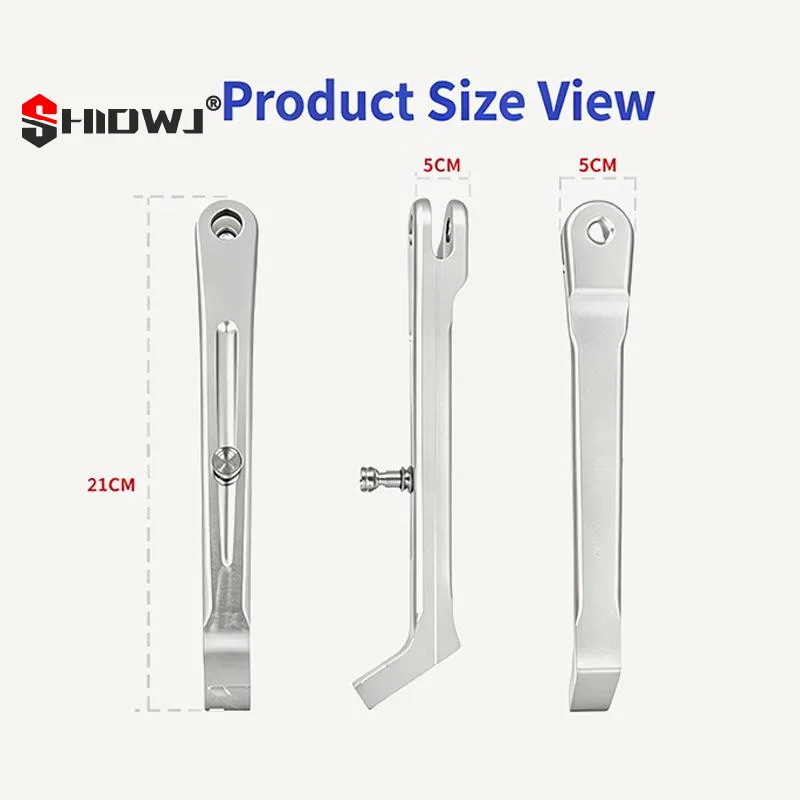 CNC Aluminum Alloy Motorcycle Side Stand Rust Proof Long Lasting Spring For Motorbike Parking Replacement Daily Maintenance