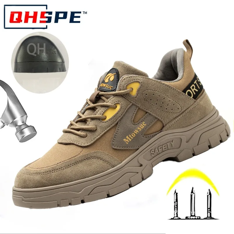 

Men's Safety Shoes with Anti Smashing and Anti Piercing Steel Toe Caps Are Comfortable Wear-resistant and Anti Slip