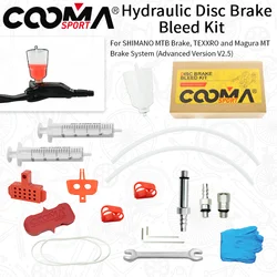 Hydraulic Brake Bleed Kit for SHIMANO Road MTB Magura Txktro Mineral Oil Brake system, V0.5, V0.85, V2.5 Kit