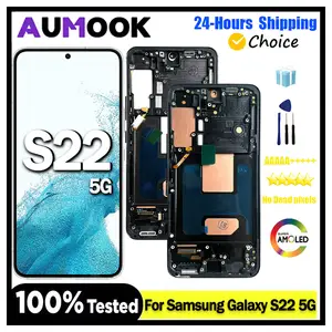 Bilashmart 6.1AMOLED LCD Samsung Galaxy S22 5G LCD Display Touch Screen Digitizer Assembly Samsung S22 S901B S901B/DS LCD Screen