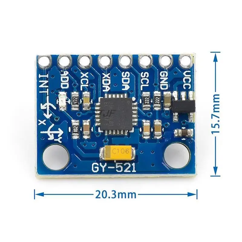GY-521 MPU-6050 MPU6050 Module 3 Axis analog gyro sensors+ 3 Axis Accelerometer Module