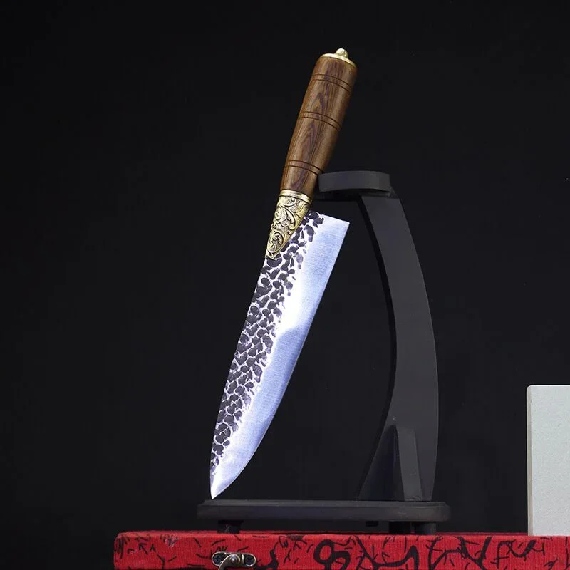 Sslaughtering knife selling meat picking bone knife Longquan hand forging chopping knife ghost hand as a sharp small