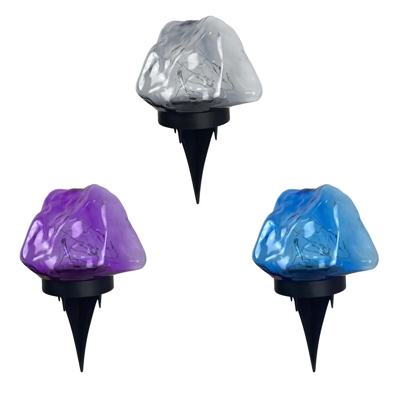 

Solar Powered Ground Lights Waterproof Outdoor LED Lighting for Yard Pathway