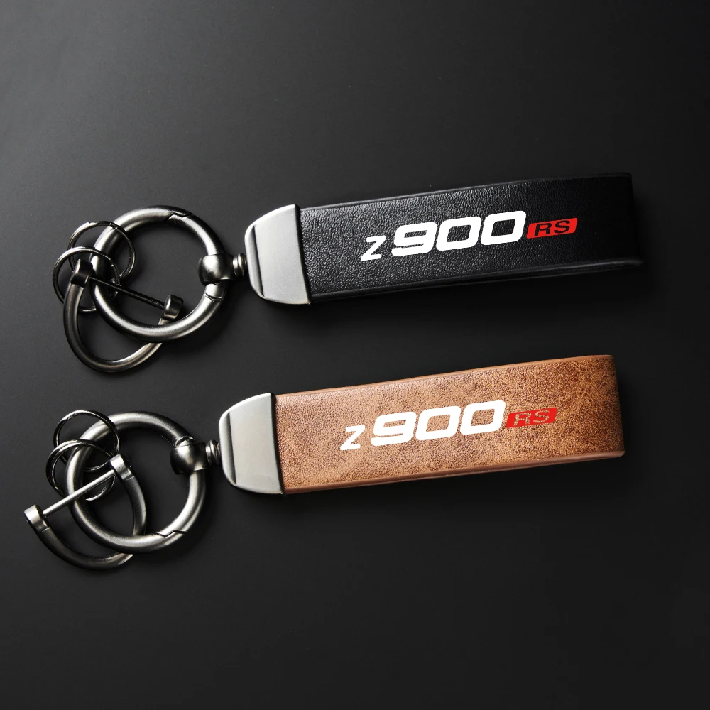 

Motorcycle High-Grade leather rope Keychain Keyring key ring For Kawasaki Z900RS Z900 Z900ABS Z 900 Z 900 A B S 2017 2018 2019