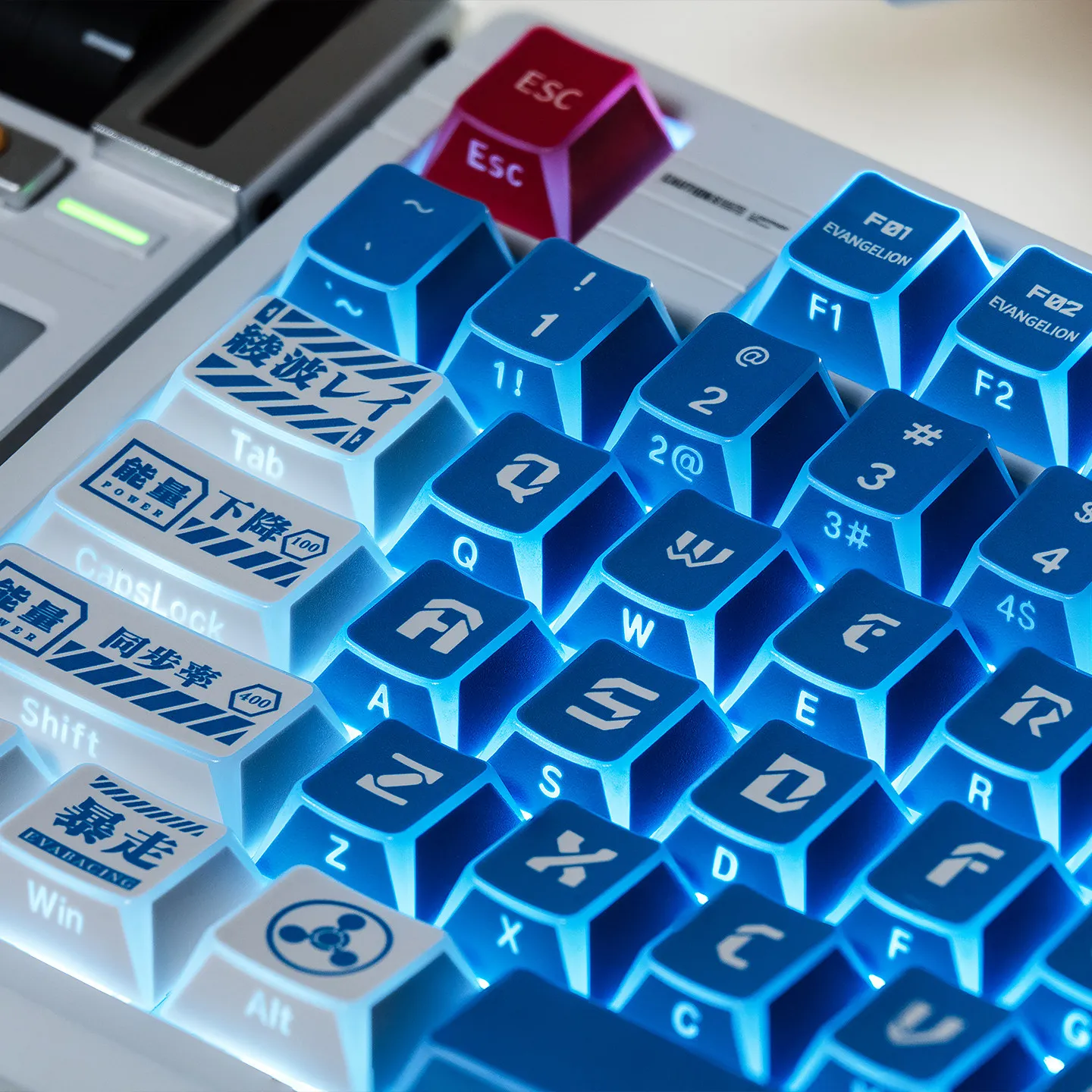 

Lilith Shadow Edge Keycaps Side Print Shine Through Keycaps Cherry Profile Translucent PBT keycaps For MX Mechanical Keyboard