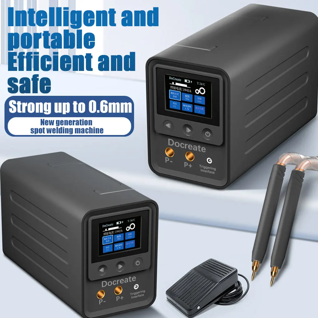 

0.6MM Manual Automatic Spot Welding 2.4-inch Color Screen Farad Capacitor Spot Welding Machine With 999 Level of Fine Adjustment