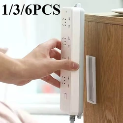 1/3/6PCS Socket Holder Extension Cord Organizer No-Drill Socket Holder Self-Adhesive Kitchen Bathroom Office Bedroom Walls