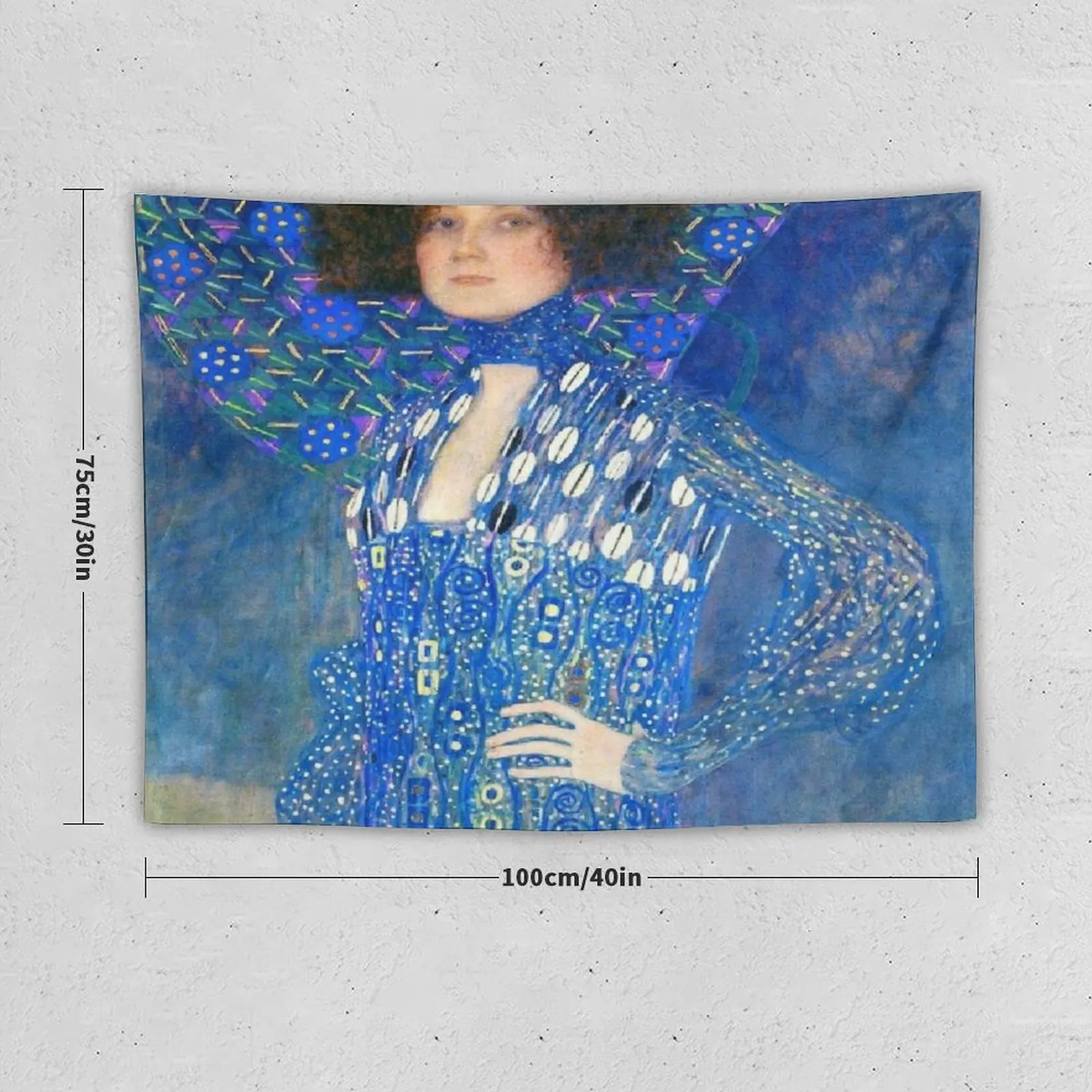 Gustav Klimt Portrait of Emilie Floge Tapestry Bedroom Decoration Room Decoration Korean Style Funny Tapestry