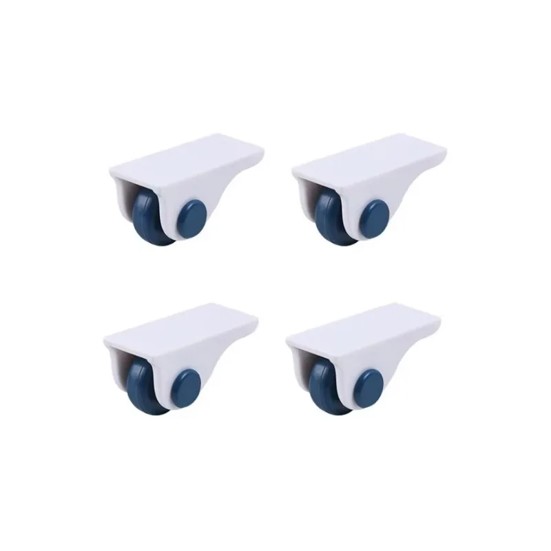 4 Pcs/Set Adhesive Roller Multifunctional Household Directional Pulley Storage Box Finishing Rack Creative Bottom Caster 8KG